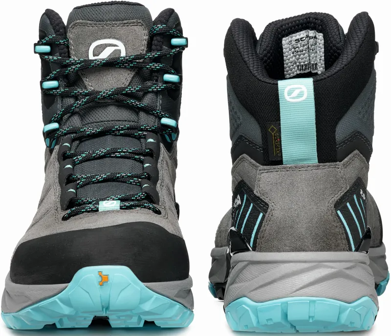 Scarpa Womens Rush TRK GTX Boots - Midgray-Aqua-4